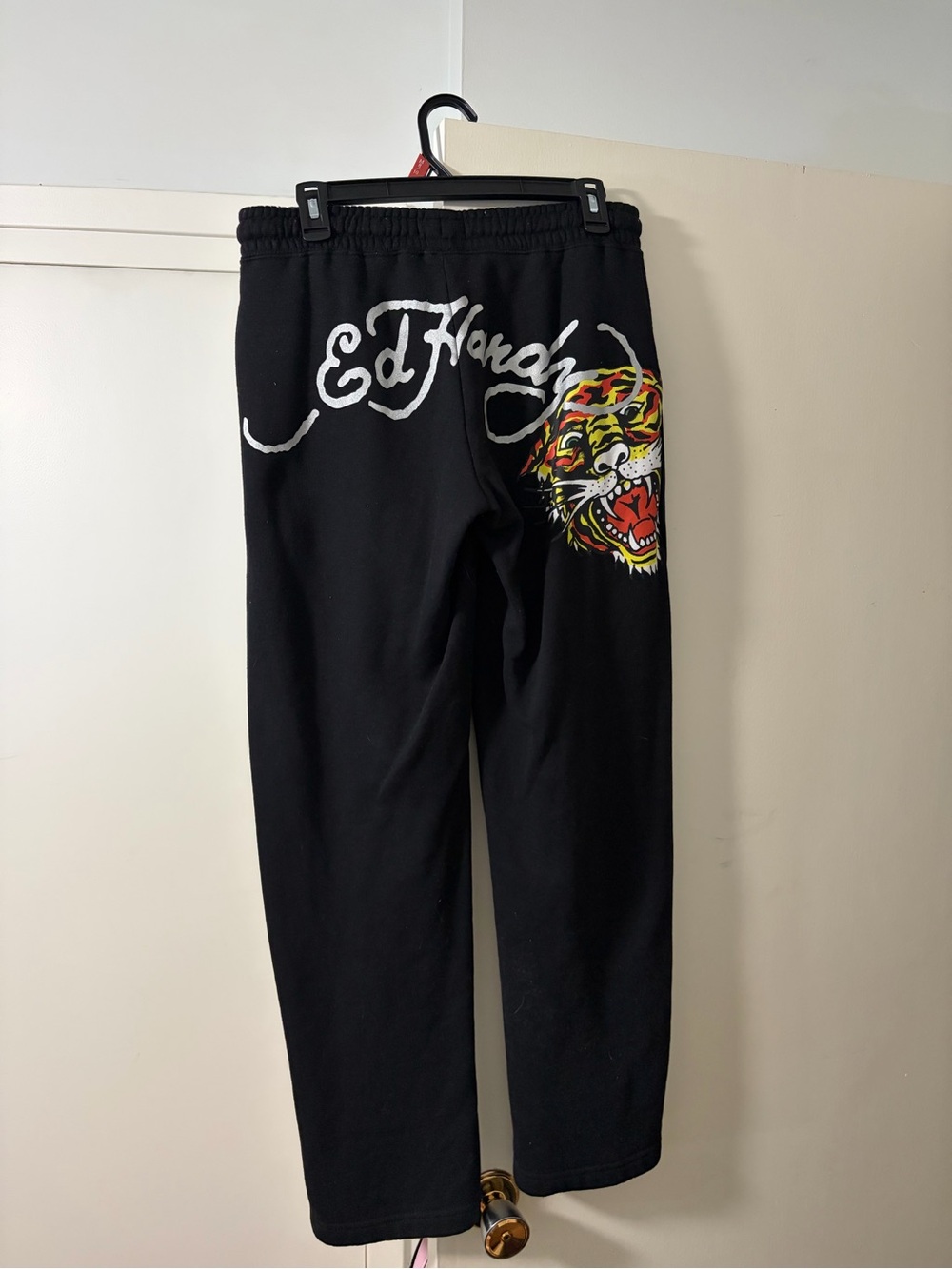Ed Hardy women’s Black wide leg with Tiger Print